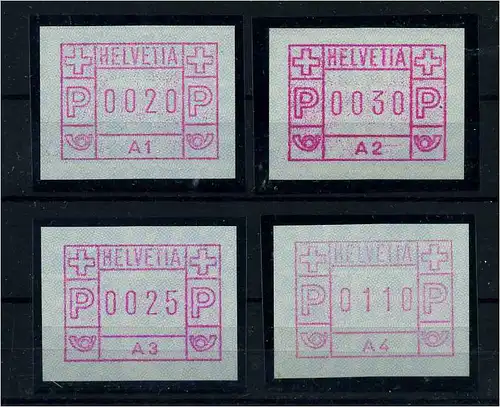 SCHWEIZ ATM 1976 Nr 1.1 - 1.4 postfrisch (106325)