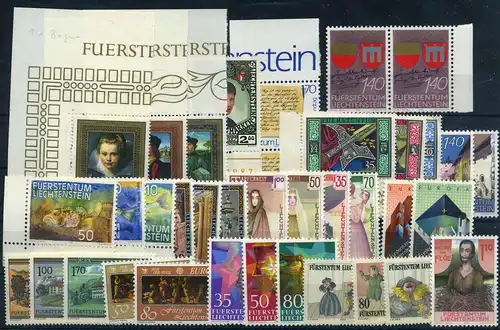 LIECHTENSTEIN Lot aus 1985-1987 postfrisch (106395)