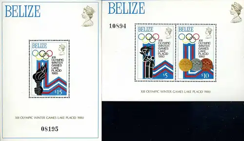 BELIZE 1980 Bl.1+13 postfrisch (107384)