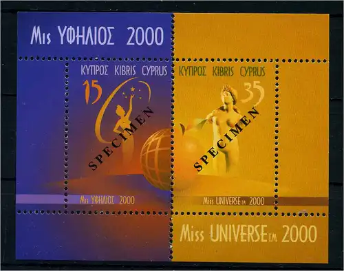 ZYPERN 2000 Bl.22 postfrisch (107411)