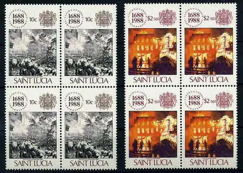 SAINT LUCIA 1988 Nr 933+936 postfrisch (107744)