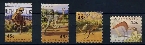 AUSTRALIEN Motivsatz DINOSAURIER gestempelt (108246)