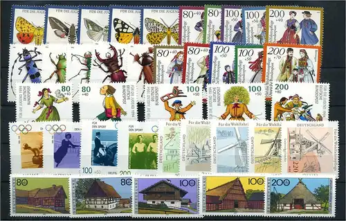 BUND Lot aus 1992-1997 postfrisch (108469)