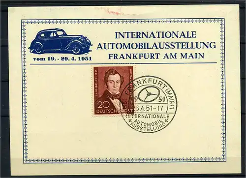 BERLIN 1951 Nr 74 Messebeleg (108636)