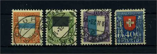 SCHWEIZ 1922 Nr 175-178 gestempelt (108723)
