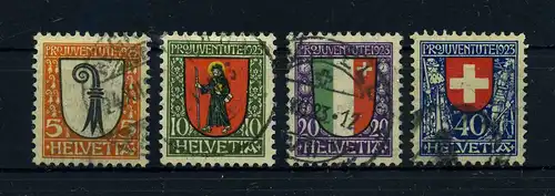 SCHWEIZ 1923 Nr 185-188 gestempelt (108727)