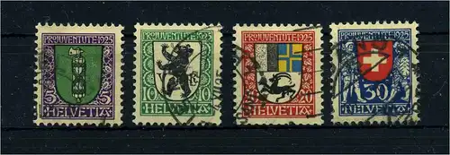 SCHWEIZ 1925 Nr 214-217 gestempelt (108728)