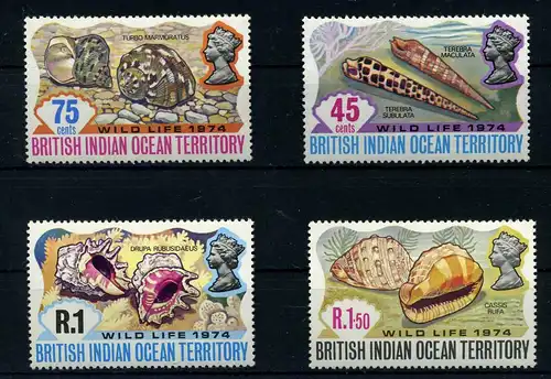 BRIT.IND.TERRITORY 1974 Nr 59-62 postfrisch (110253)
