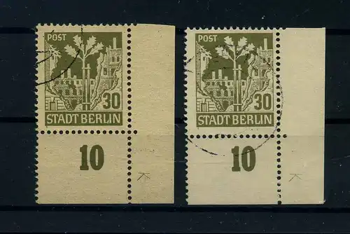 SBZ 1945 Nr 7Awaz + 7Awbz DZ gestempelt (110447)