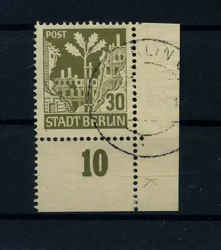 SBZ 1945 Nr 7Awbz DZ gestempelt (110453)