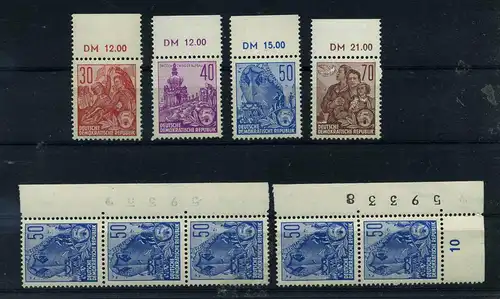 DDR 1957 Lot aus Nr 582-585 postfrisch (110811)