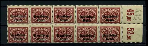 DEUTSCHES REICH 1920 Nr D43 postfrisch (111024)