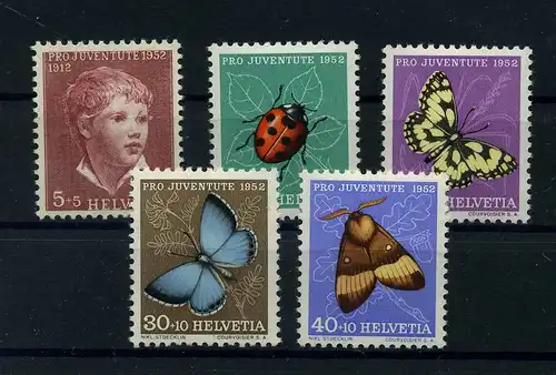 SCHWEIZ 1952 Nr 575-579 postfrisch (111338)