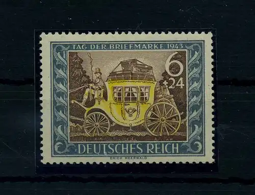 DEUTSCHES REICH 1943 PLATTENFEHLER Nr 828 I postfrisch (111673)