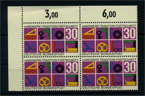 BUND 1968 PLATTENFEHLER Nr 553 III postfrisch (111744)
