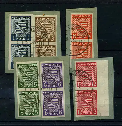SBZ 1945 Nr 66-71X gestempelt (111874)