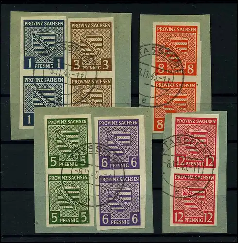 SBZ 1945 Nr 66-71X gestempelt (111875)