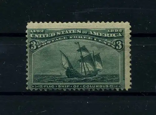 USA 1893 Nr 75 Haftstelle/Falz (111934)