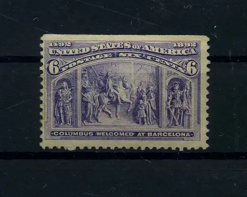 USA 1893 Nr 78 Haftstelle/Falz (111936)