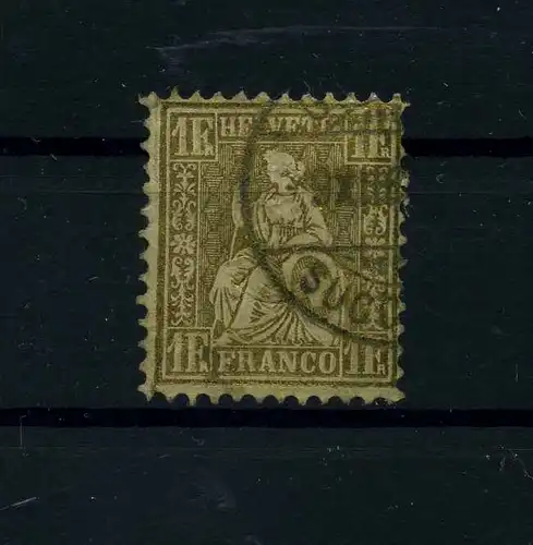 SCHWEIZ 1862 Nr 28 gestempelt (112282)