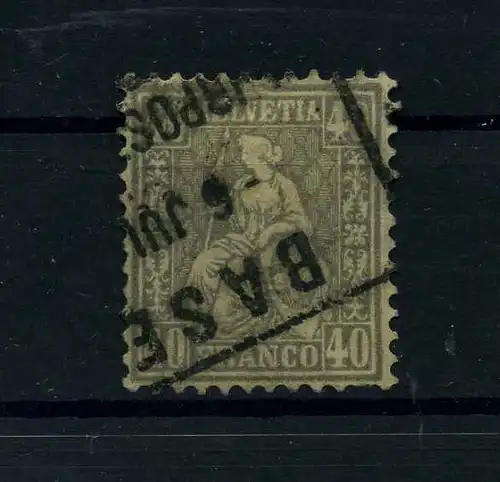 SCHWEIZ 1867 Nr 34 gestempelt (112324)