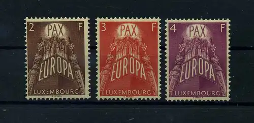 LUXEMBURG 1957 Nr 572-574 postfrisch (112334)