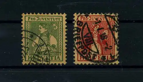 SCHWEIZ 1917 Nr 134+135 gestempelt (112340)