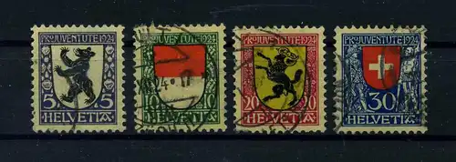 SCHWEIZ 1924 Nr 209-212 gestempelt (112492)