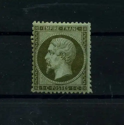 FRANKREICH 1862 Nr 18 Haftstelle/Falz (112517)