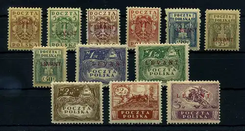 POLEN 1919 Nr 1-12 Haftstelle/Falz (110404)