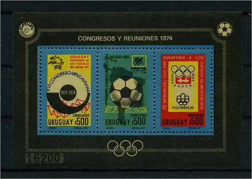 URUGUAY 1974 Bl.21 postfrisch (112599)