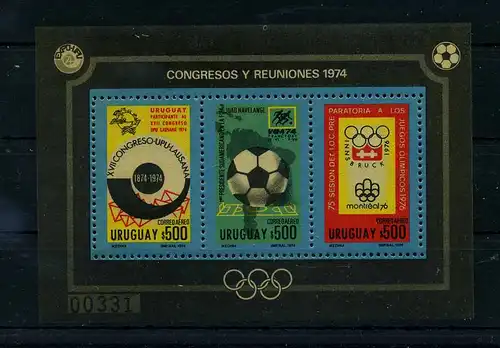 URUGUAY 1974 Bl.21 postfrisch (112619)