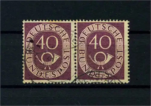 BUND 1951 Nr 133 waagerechtes Paar gestempelt (113011)