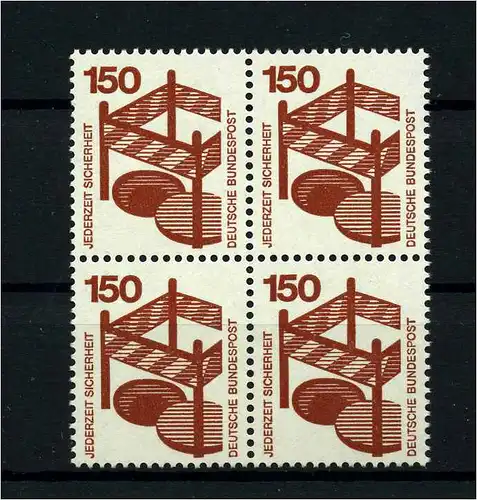 BUND 1971 Nr 703 Viererblock postfrisch (113030)