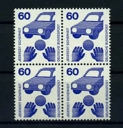 BUND 1971 Nr 701 Viererblock postfrisch (113036)