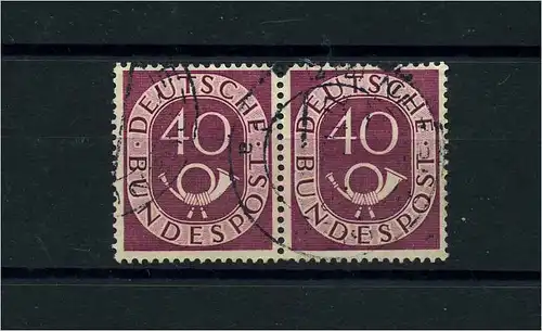 BUND 1951 Nr 133 waagerechtes Paar gestempelt (113039)