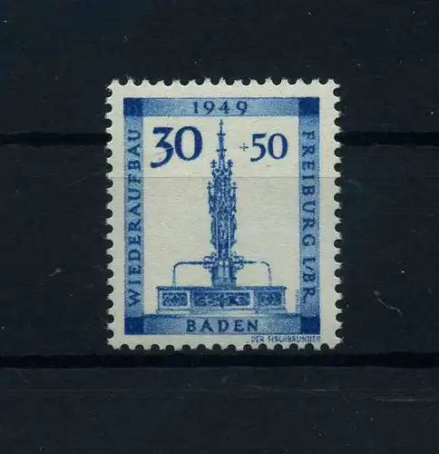 FRZ.ZONE BADEN 1949 Nr 41A postfrisch (113133)