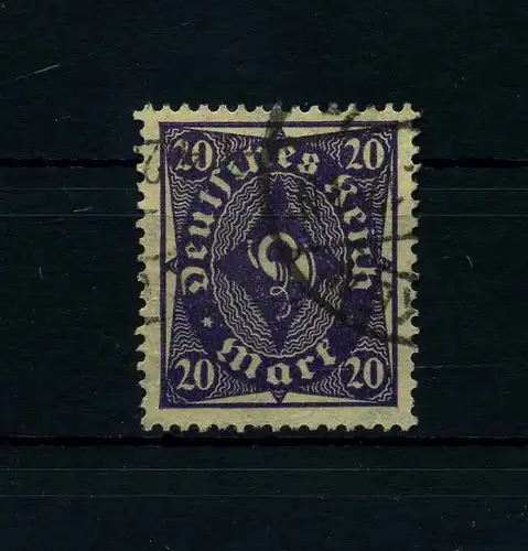 DEUTSCHES REICH 1921 PLATTENFEHLER Nr 230 PI gestempelt (113520)