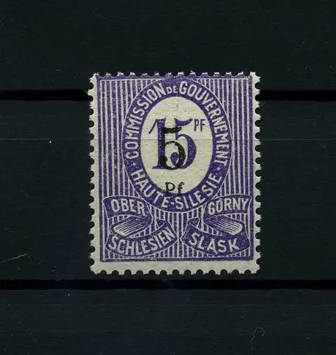 OBERSCHLESIEN 1920 Nr 10F postfrisch (113883)