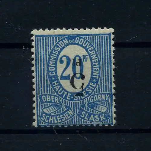 OBERSCHLESIEN 1920 Nr 10 X siehe Beschreibung (113921)