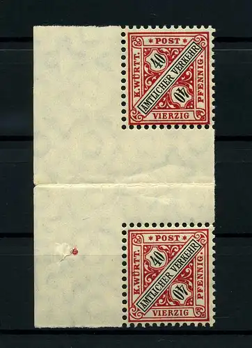 WUERTTEMBERG 1909 Nr 234ZW postfrisch (114087)