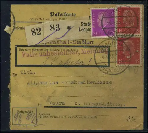 DEUTSCHES REICH 1928 Nr 421 siehe Beschreibung (115202)