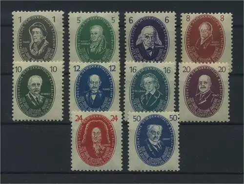 DDR 1950 Nr 261-270 postfrisch (116100)
