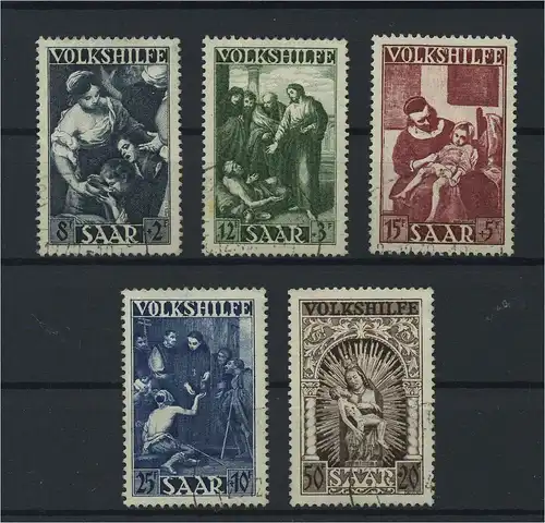 SAARLAND 1949 Nr 267-271 gestempelt (116232)