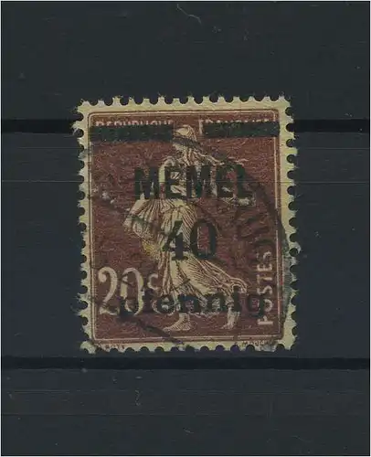 MEMEL 1920 Nr 22 gestempelt (116309)