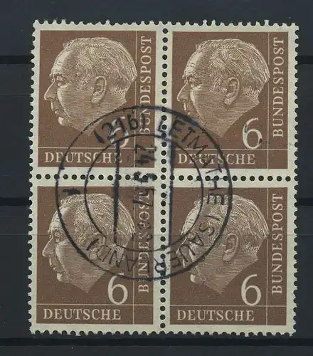 BUND 1954 Nr 180 VIERERBLOCK gestempelt (116701)