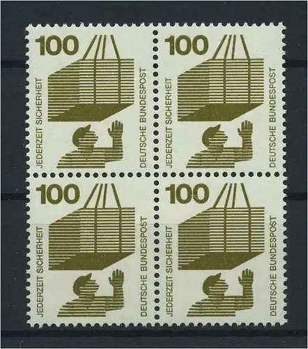 BUND 1971 Nr 702 Viererblock postfrisch (116788)