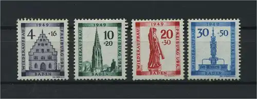 FRZ.ZONE BADEN 1949 Nr 38-41 postfrisch (116956)