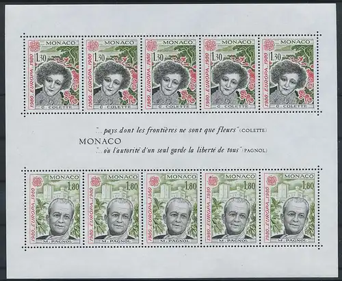 MONAKO 1980 Bl.16 postfrisch (117930)