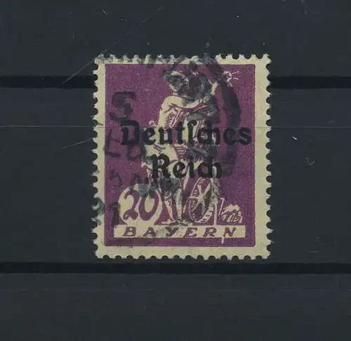 DEUTSCHES REICH 1920 PLATTENFEHLER Nr 122IV gestempelt (118627)
